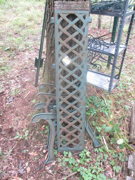 Cast iron garden bench frame