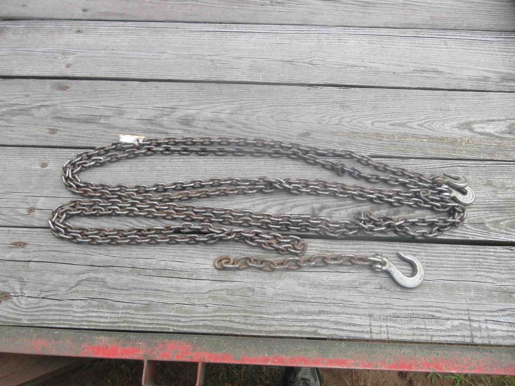 1/4" Steel chain with hooks