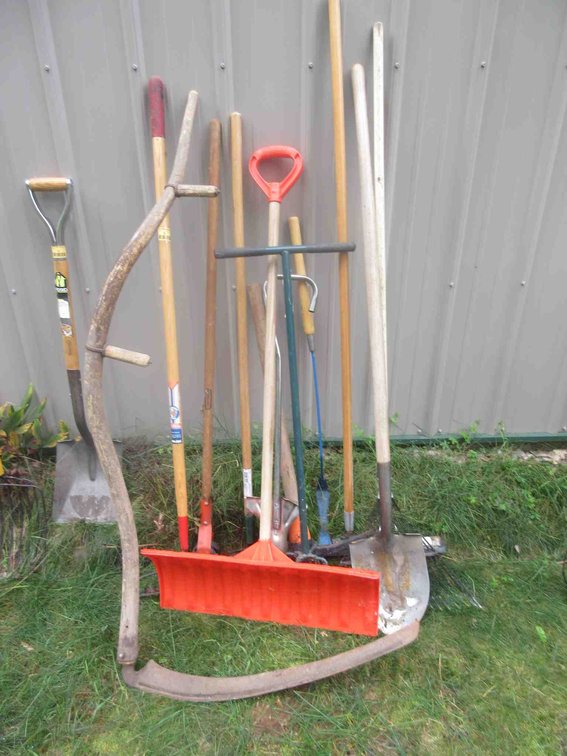 Group of yard tools