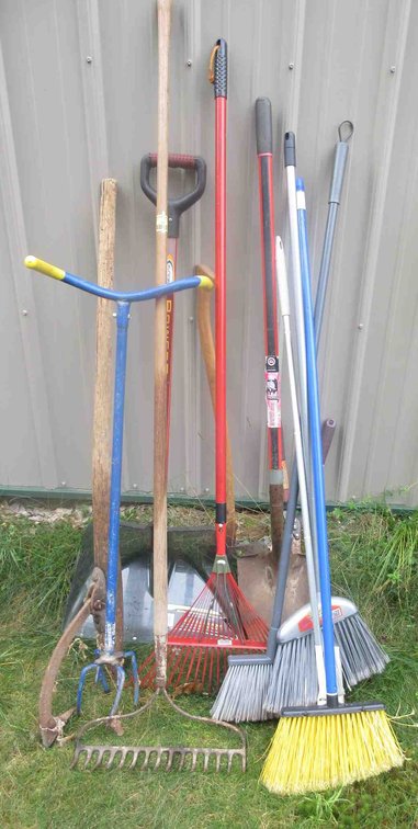 Group of yard tools