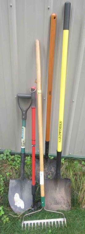 Group of yard tools