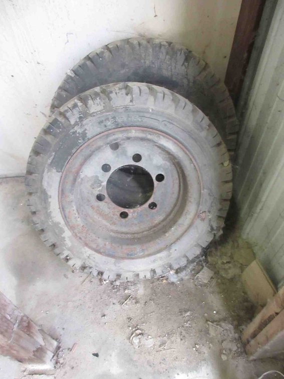 (2) Used forklift tires