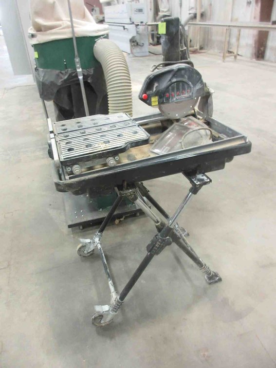 Beast wet tile saw on stand