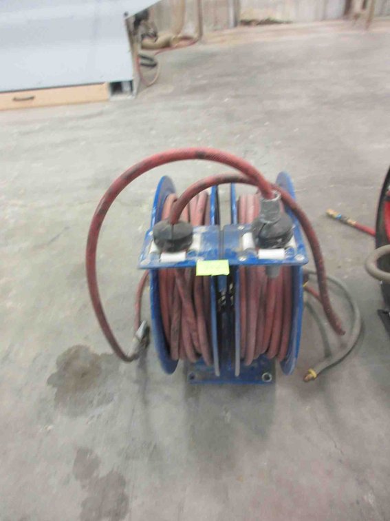 Double air hose reel