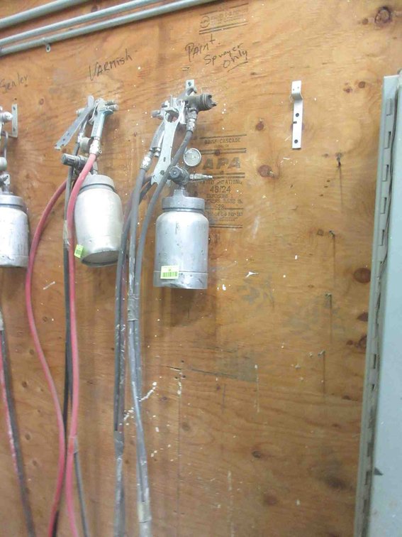 Spray gun set with hose