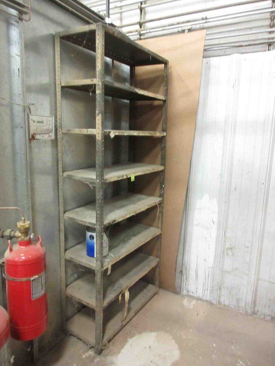 Metal shop shelf