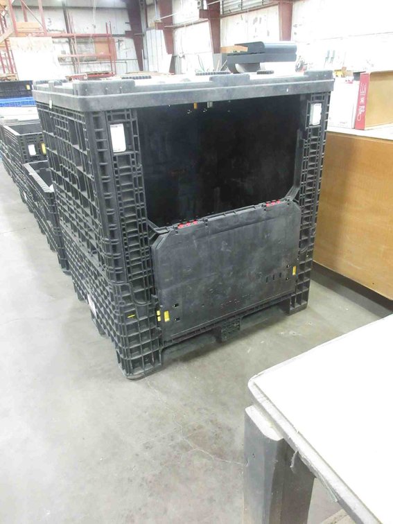 Uline plastic folding crate