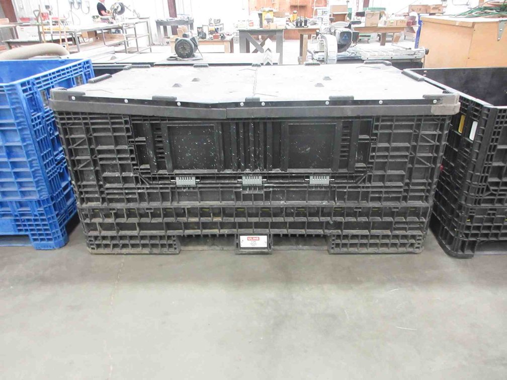 Uline plastic folding crate