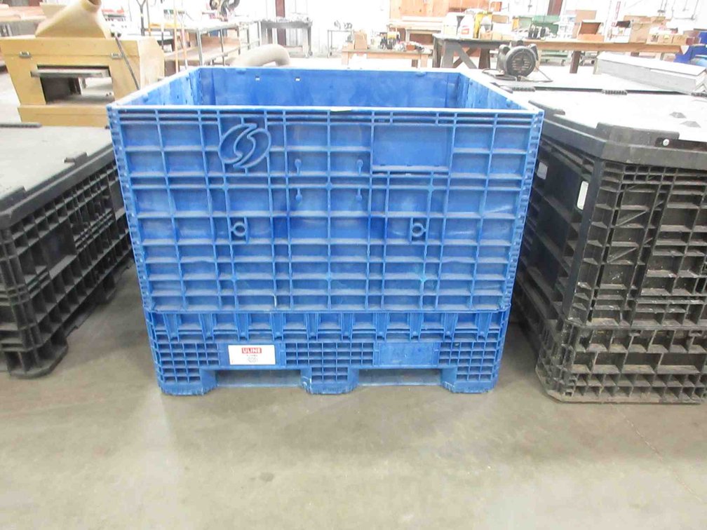 Uline plastic folding crate