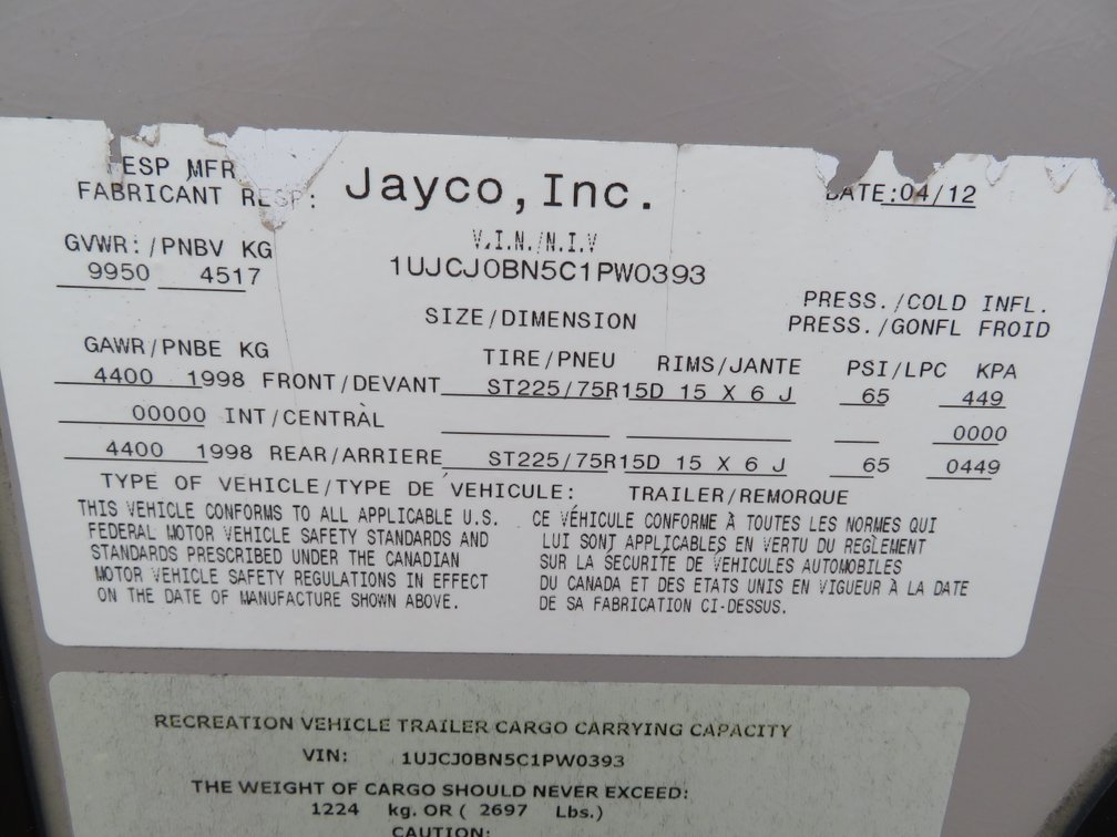 Image for 2012 Jayco Camper