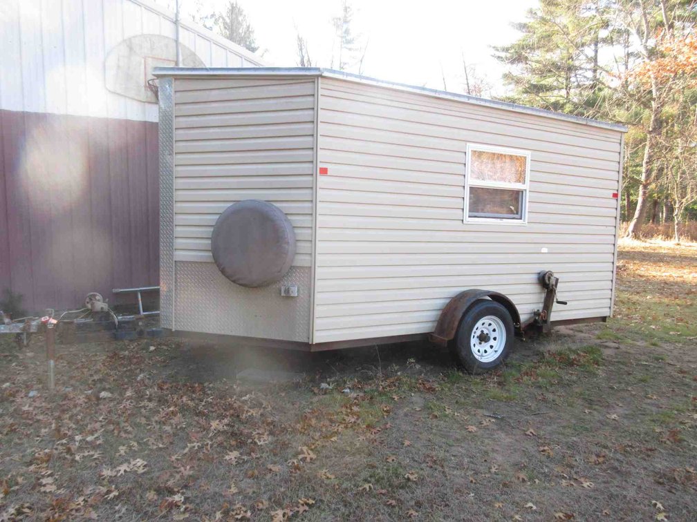 Ice Castle ice house on trailer
