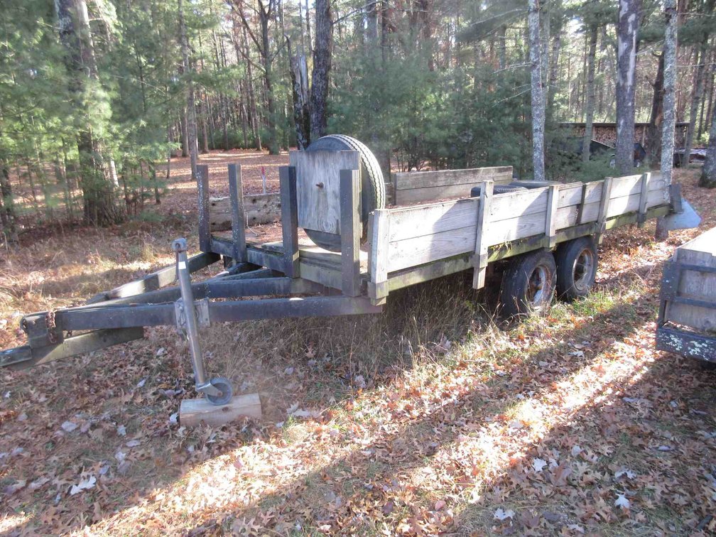 Homemade tandem axle trailer