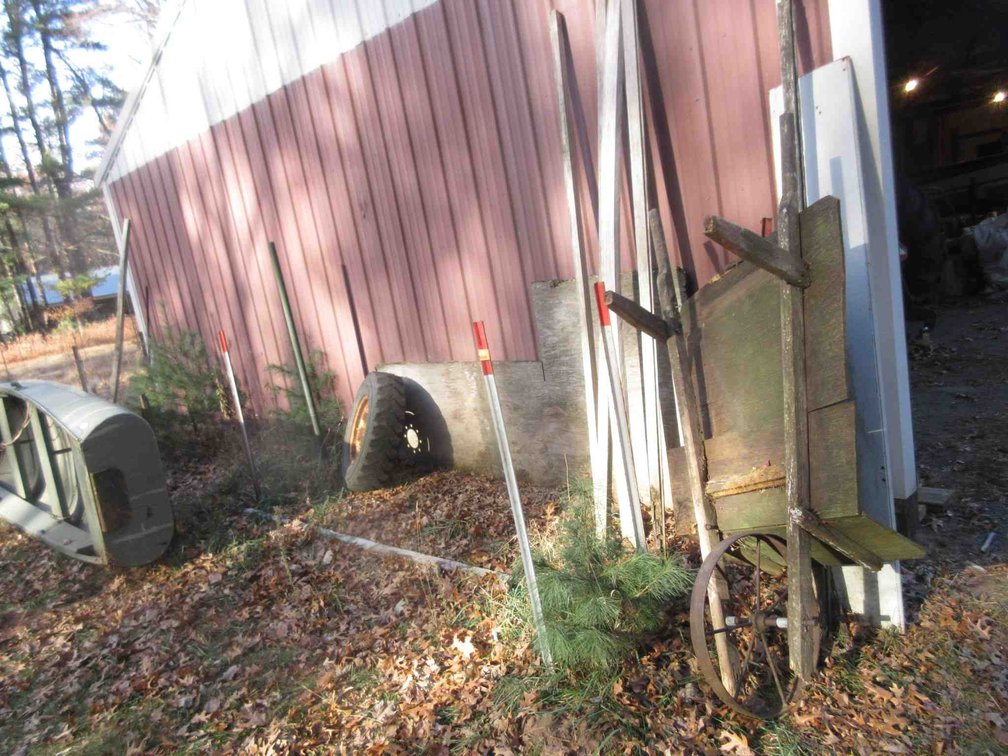Group along back of shed