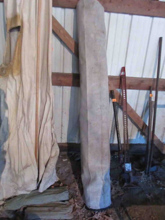 Homemade canvas tent