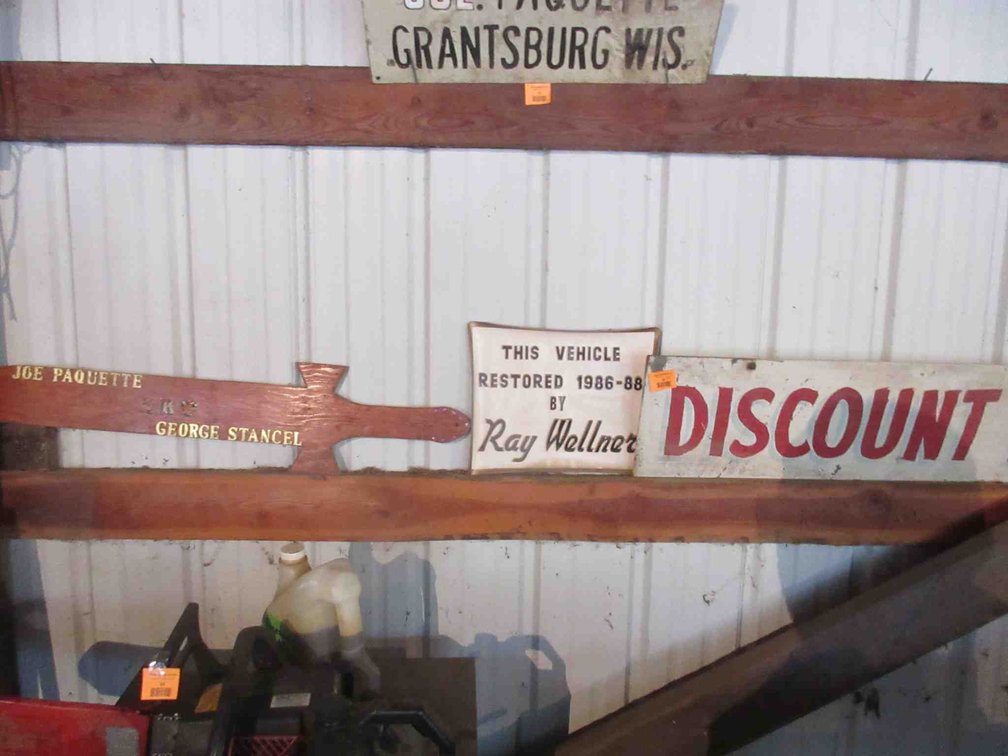 (3) Signs on wall