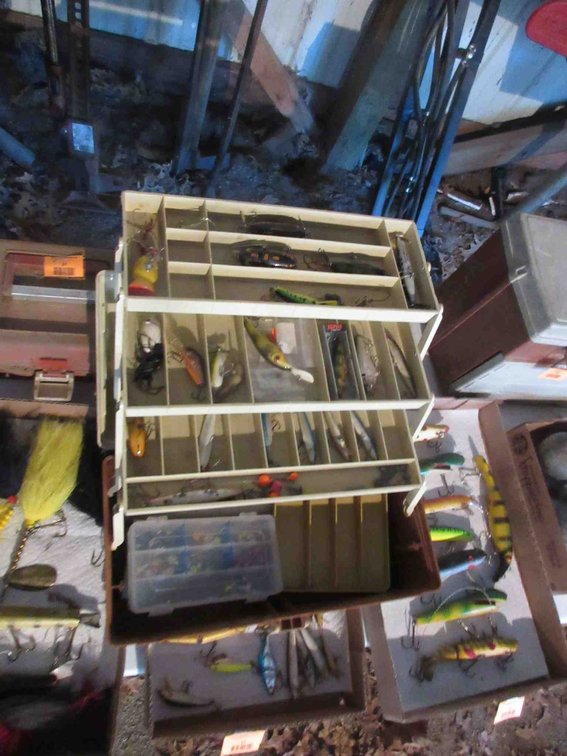 15" Plano tackle box with contents