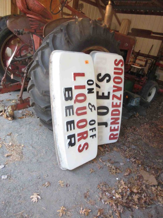 (4) Jo's Rendezvous plastic signs