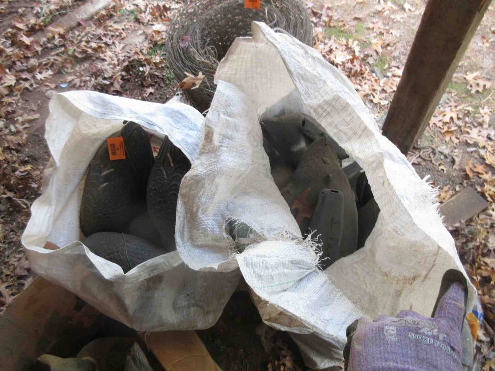 (2) Bags of plastic duck decoys