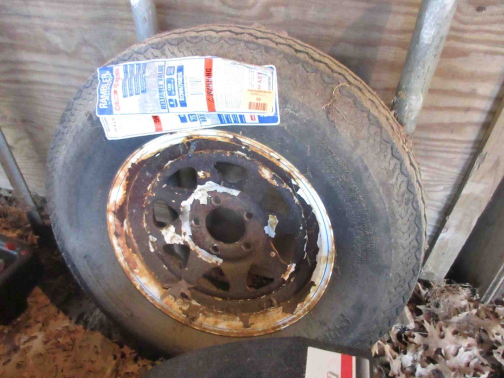 Nanco trailer tire on 5-bolt rim