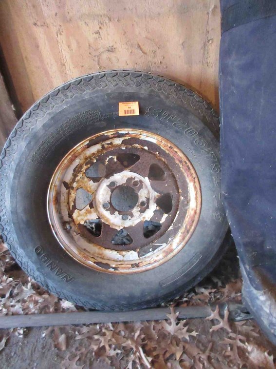 Nanco trailer tire on 5-bolt rim