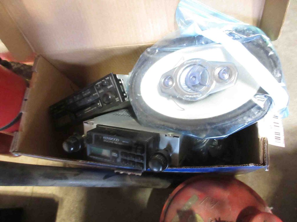 Group of car audio equipment 