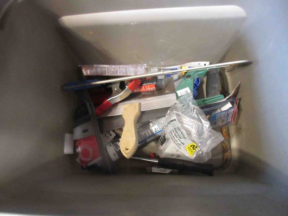 Tote with contents