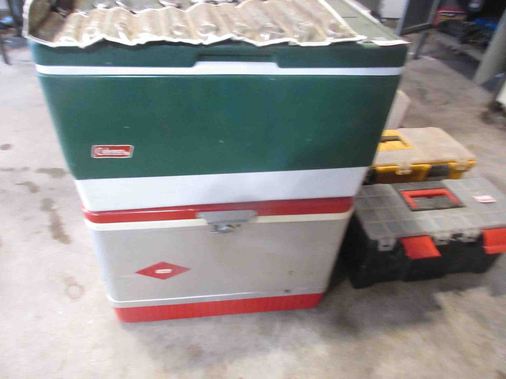 (2) Vintage Coleman coolers