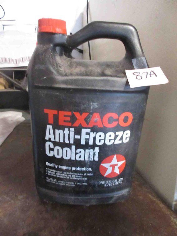 Jug of Texcaco antifreeze