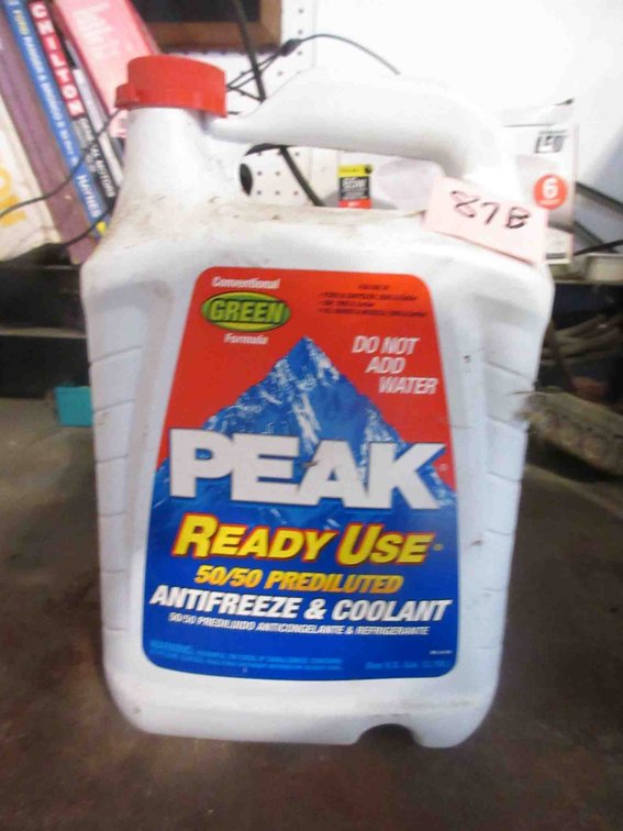 Jog of Peak 50/50 antifreeze