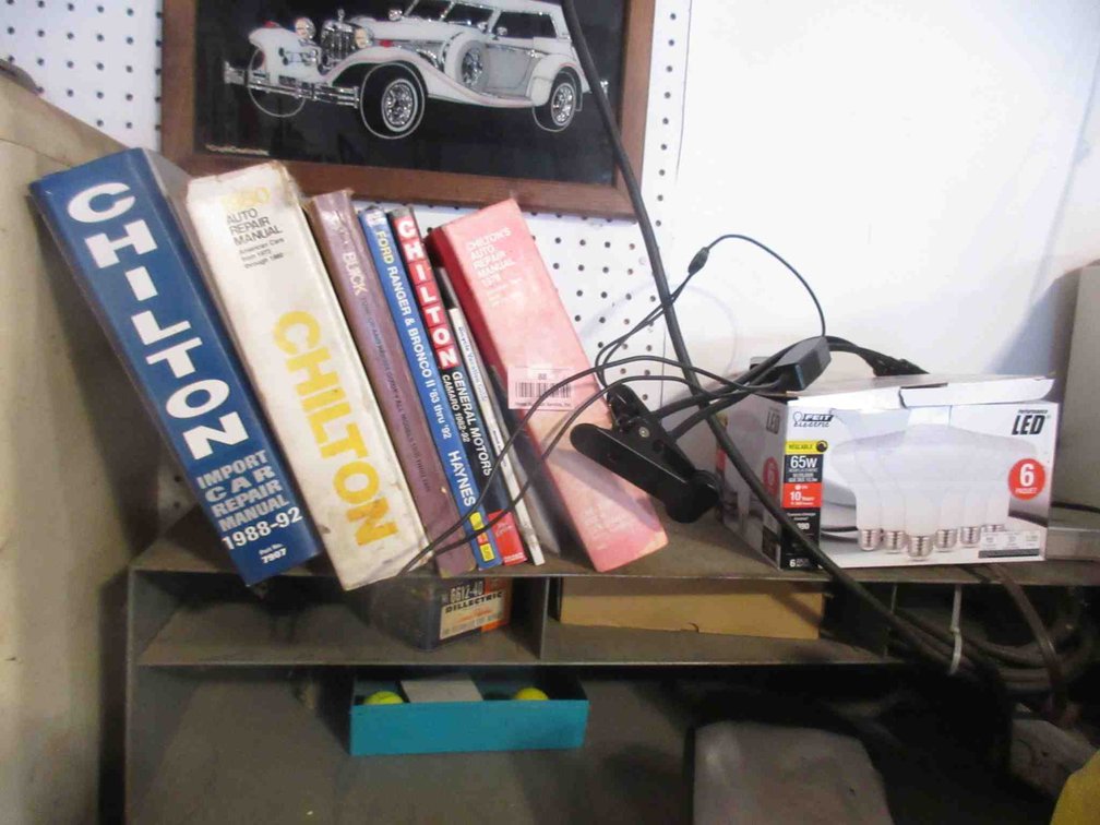 Group of auto books