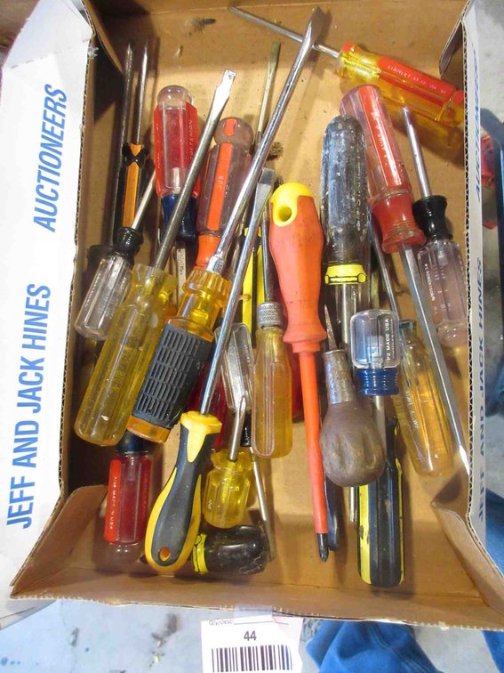 Flat of screwdrivers