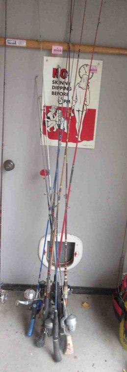 Group of rods and reels
