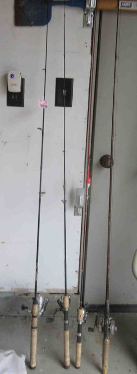 (4) Rods with reels