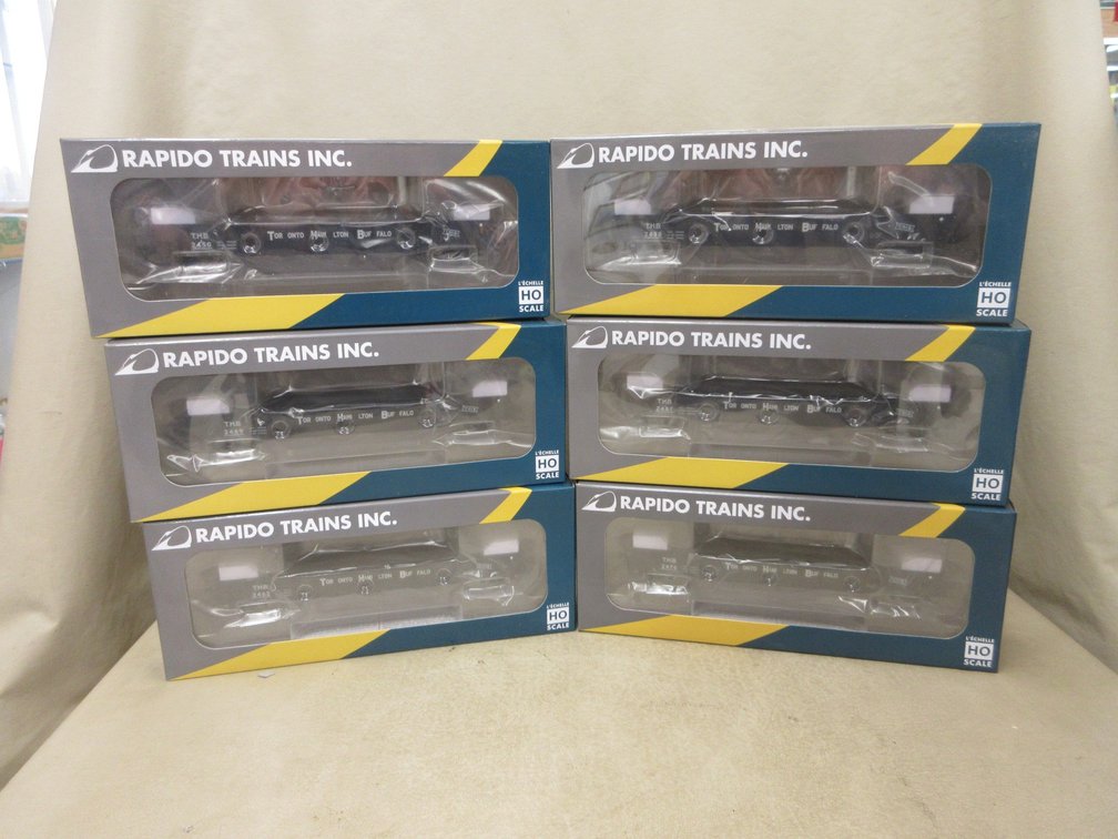 (6) Rapido Mill Gondola HO scale cars