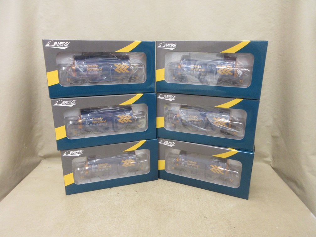 (6) Rapido Long Ontario Northland HO scale Barrel Ore Hopper cars