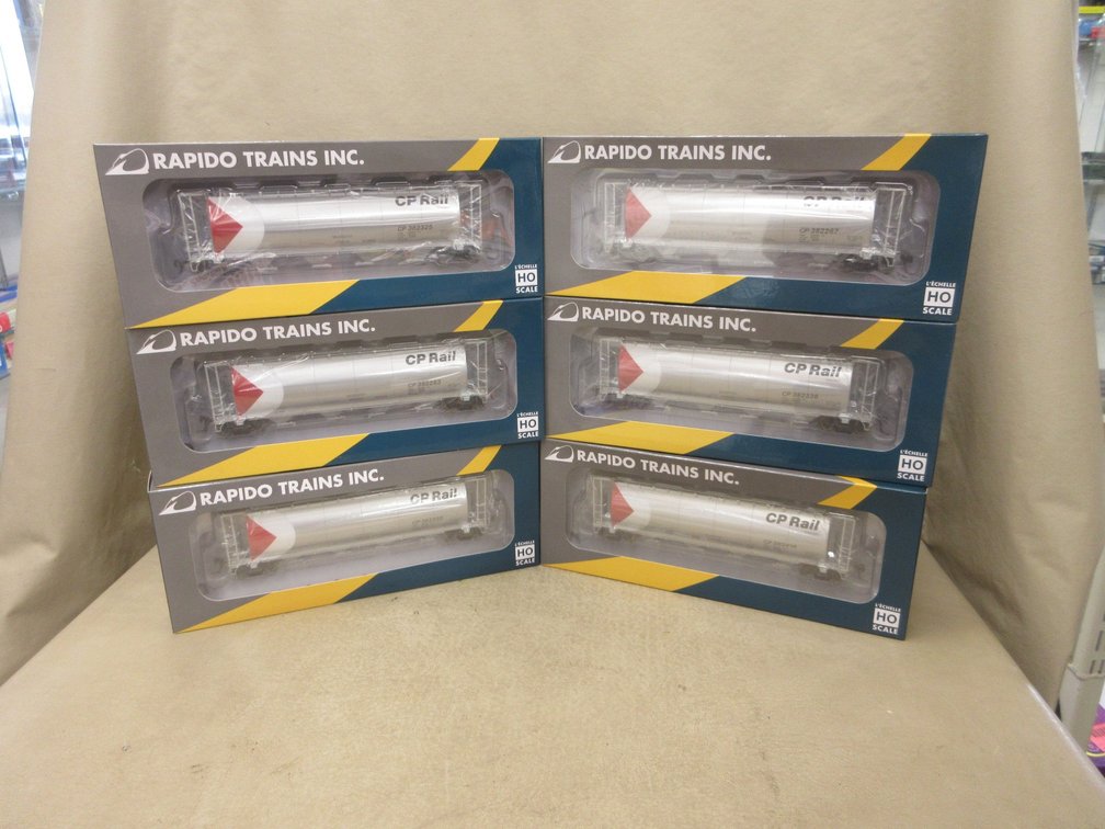 (6) Rapido 3800 CU FT Hopper HO scale cars