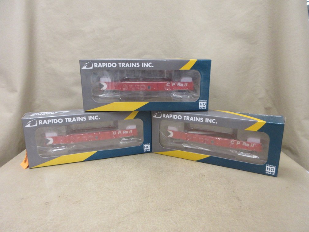 (3) Rapido HO scale Canadian Pacific gondola cars