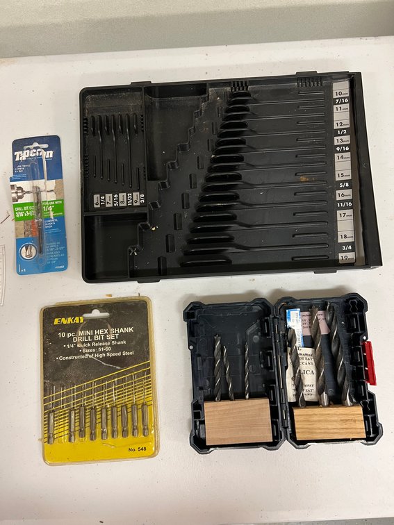 Misc. Drill Bits and Wrench Tray 