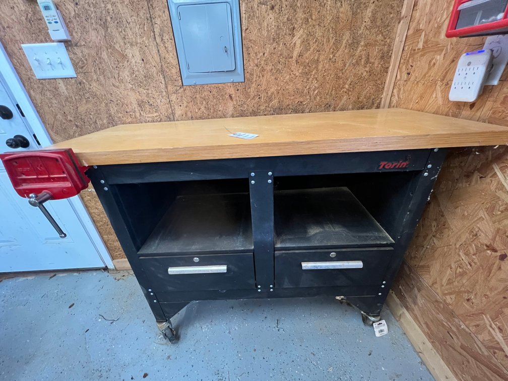 Torin Work Table 54x20 with Vise 