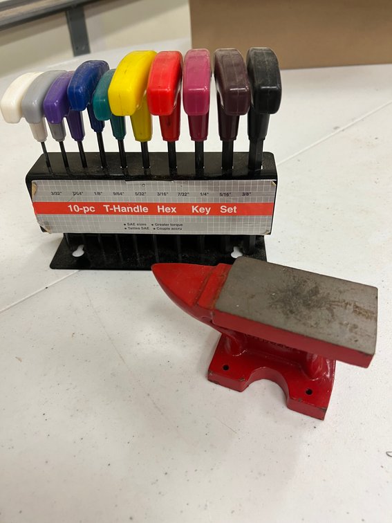 10pc T-Handle Hex Key Set