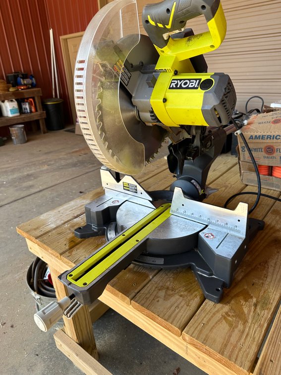 Ryobi Compound Miter Saw 12in with Laser Light 