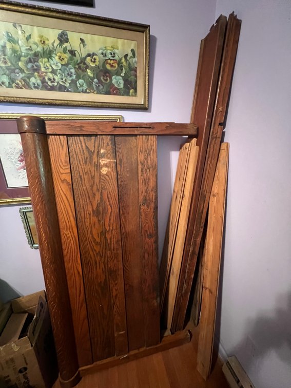 Bed headboard 4ft  and footboard with wooden frame 