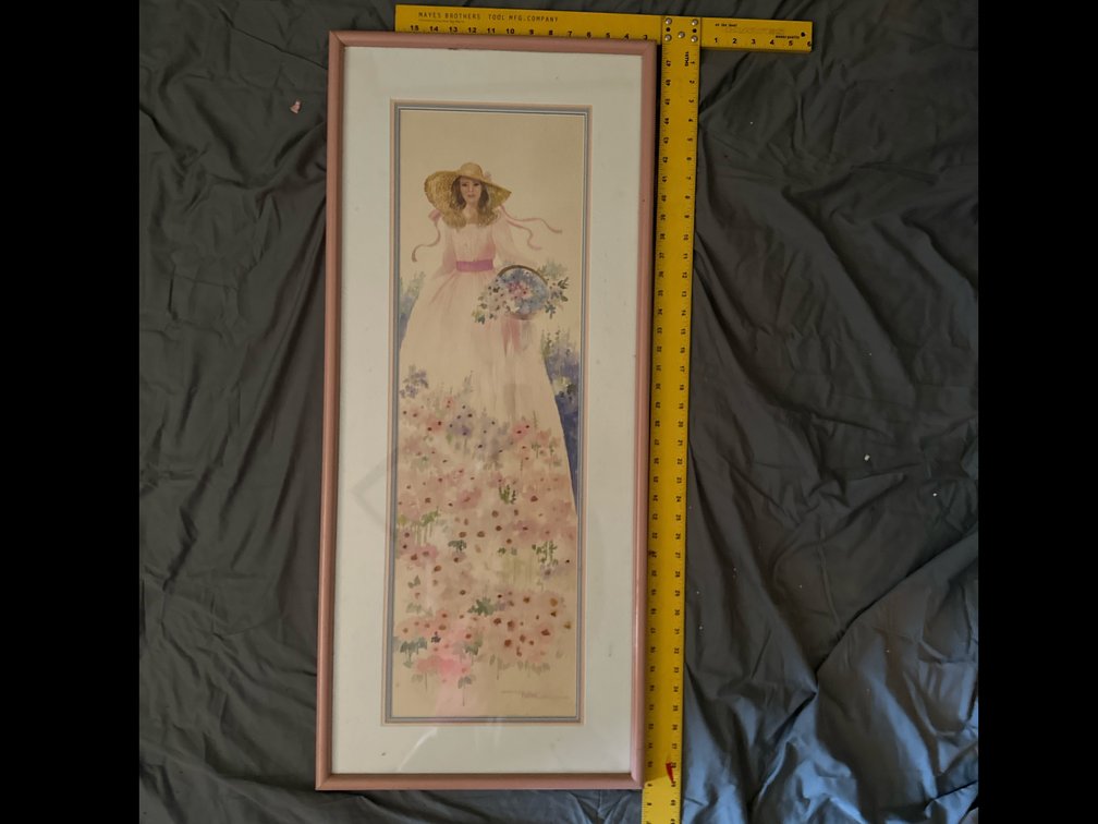 Print lady in dress