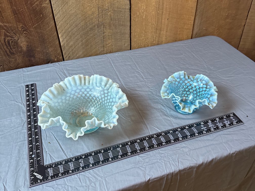 Vintage Fenton Blue  Bowls 