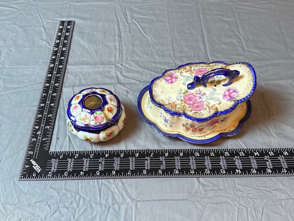 Vintage Hair Receiver and Dish
