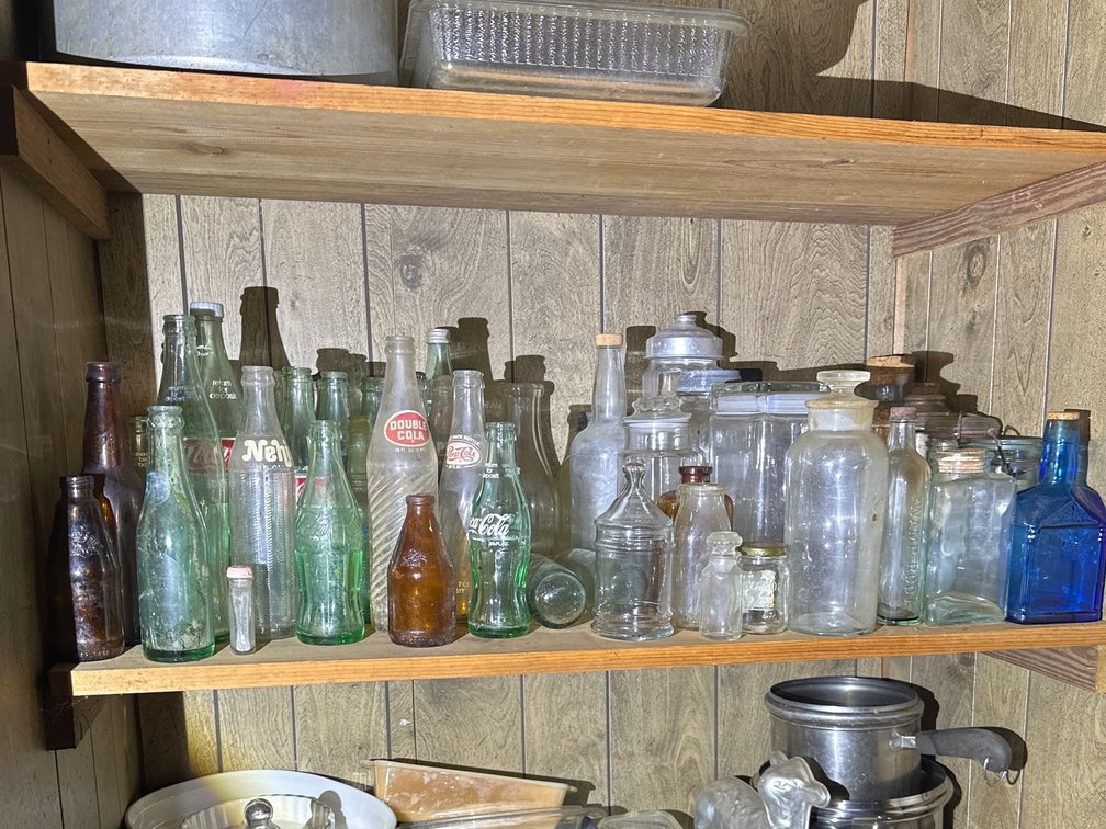Old bottles and glassware