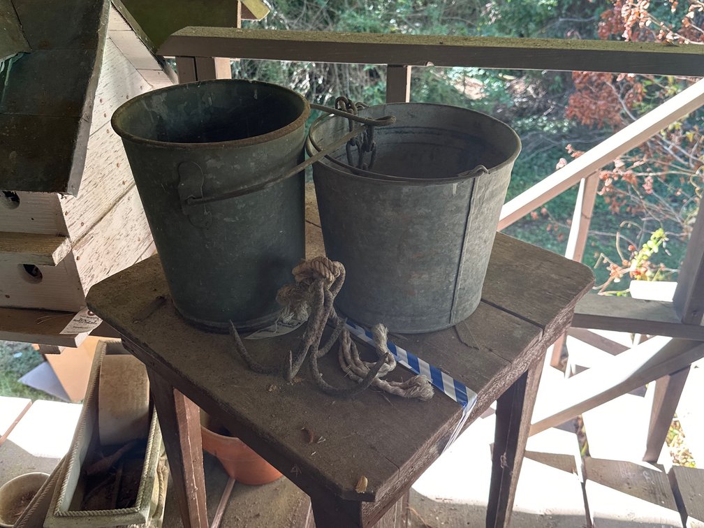 Buckets with hook
