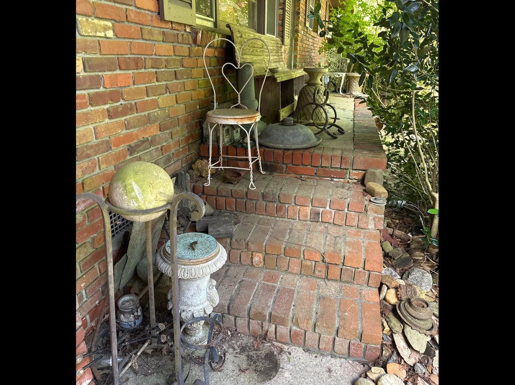 All items on porch