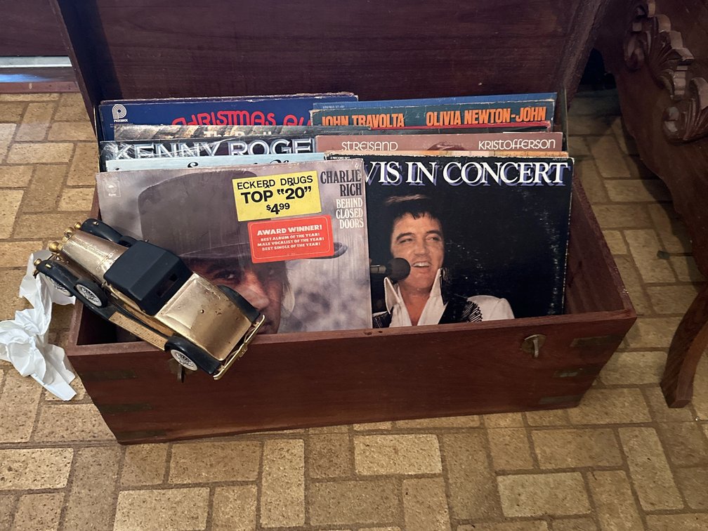 Trunk with records