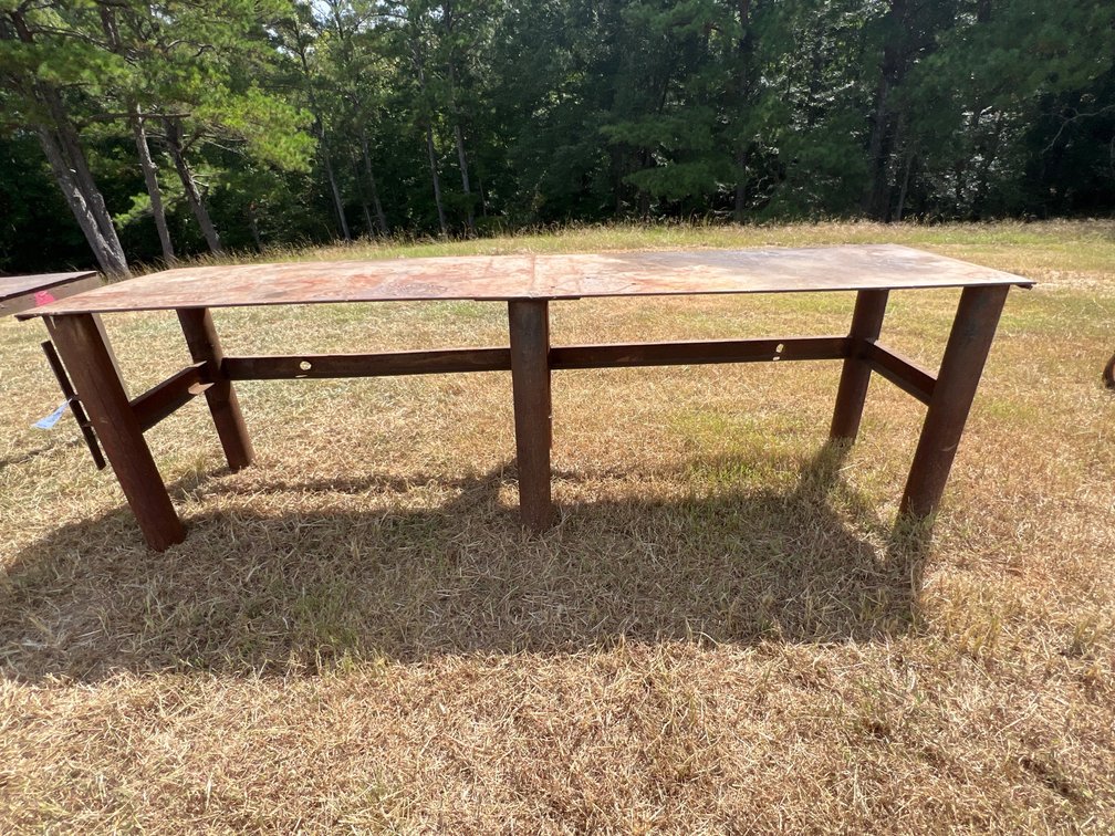10ft x 30in Metal Table